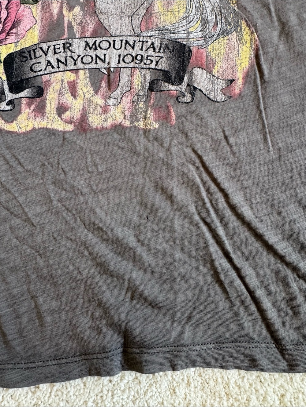 Spell & The Gypsy Collective Ride Until Dusk Biker Tee Medium Gray - Picture 3 of 11